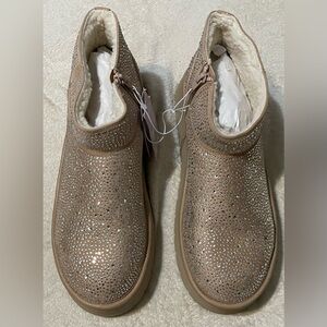 Women's Tan Rhinestone Ankle Boots Women Wild Fable size 11